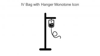 IV Bag With Hanger Monotone Icon In Powerpoint Pptx Png And Editable Eps Format