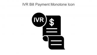 IVR Bill Payment Monotone Icon In Powerpoint Pptx Png And Editable Eps Format