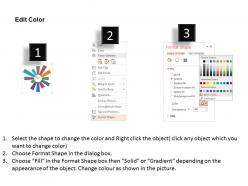 Ix watch with multiple ribbons and icons flat powerpoint design