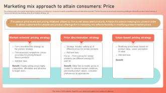 J36 Marketing Mix Approach To Attain Consumers Price Strategy SS