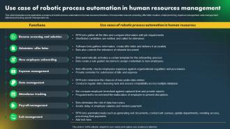 J61 Major Industries Adopting Robotic Use Case Of Robotic Process Automation In Human