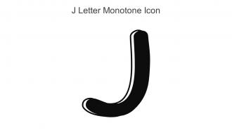 J Letter Monotone Icon In Powerpoint Pptx Png And Editable Eps Format