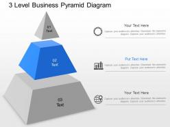 73264031 style layered pyramid 3 piece powerpoint presentation diagram template slide