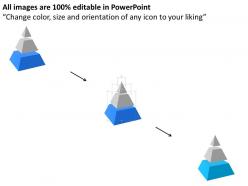 Ja 3 level business pyramid diagram powerpoint template