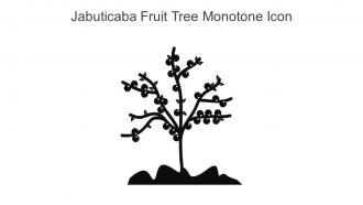 Jabuticaba Fruit Tree Monotone Icon In Powerpoint Pptx Png And Editable Eps Format