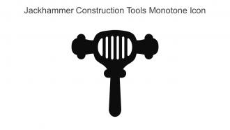 Jackhammer Construction Tools Monotone Icon In Powerpoint Pptx Png And Editable Eps Format