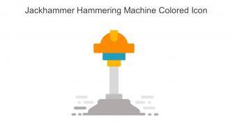 Jackhammer Hammering Machine Colored Icon In Powerpoint Pptx Png And Editable Eps Format