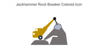 Jackhammer Rock Breaker Colored Icon In Powerpoint Pptx Png And Editable Eps Format