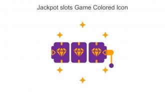 Jackpot Slots Game Colored Icon In Powerpoint Pptx Png And Editable Eps Format