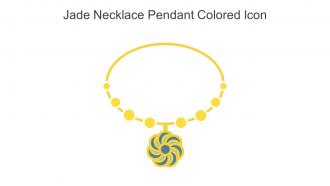 Jade Necklace Pendant Colored Icon In Powerpoint Pptx Png And Editable Eps Format
