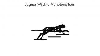 Jaguar Wildlife Monotone Icon In Powerpoint Pptx Png And Editable Eps Format