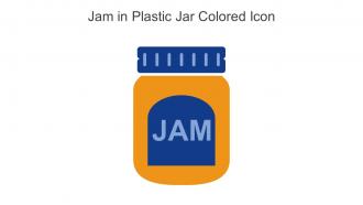 Jam In Plastic Jar Colored Icon In Powerpoint Pptx Png And Editable Eps Format