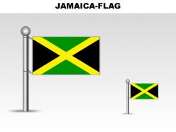 Jamaica country powerpoint flags