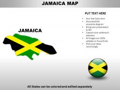 Jamaica country powerpoint maps