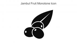 Jambul Fruit Monotone Icon In Powerpoint Pptx Png And Editable Eps Format