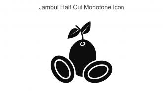 Jambul Half Cut Monotone Icon In Powerpoint Pptx Png And Editable Eps Format