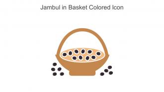 Jambul In Basket Colored Icon In Powerpoint Pptx Png And Editable Eps Format