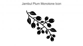Jambul Plum Monotone Icon In Powerpoint Pptx Png And Editable Eps Format