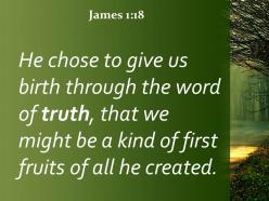 James 1 18 a kind of first fruits powerpoint church sermon