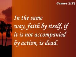 James 2 17 the same way faith powerpoint church sermon