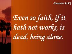 James 2 17 the same way faith powerpoint church sermon