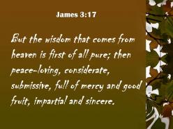 James 3 17 full of mercy and good fruit powerpoint church sermon