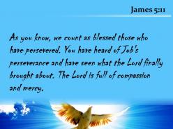 James 5 11 the lord is full powerpoint church sermon