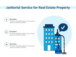 Janitorial Service For Real Estate Property