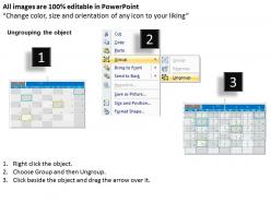 January 2013 calendar powerpoint slides ppt templates