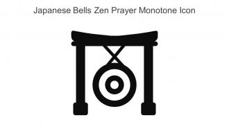 Japanese Bells Zen Prayer Monotone Icon In Powerpoint Pptx Png And Editable Eps Format