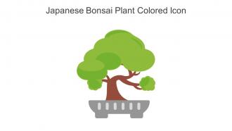 Japanese Bonsai Plant Colored Icon In Powerpoint Pptx Png And Editable Eps Format