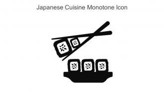 Japanese Cuisine Monotone Icon In Powerpoint Pptx Png And Editable Eps Format