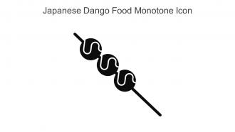 Japanese Dango Food Monotone Icon In Powerpoint Pptx Png And Editable Eps Format