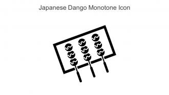 Japanese Dango Monotone Icon In Powerpoint Pptx Png And Editable Eps Format
