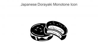 Japanese Dorayaki Monotone Icon In Powerpoint Pptx Png And Editable Eps Format