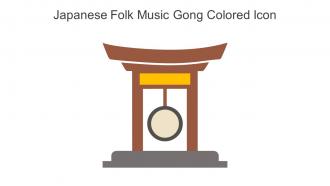 Japanese Folk Music Gong Colored Icon In Powerpoint Pptx Png And Editable Eps Format