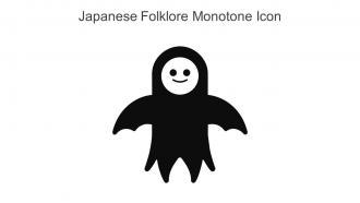 Japanese Folklore Monotone Icon In Powerpoint Pptx Png And Editable Eps Format