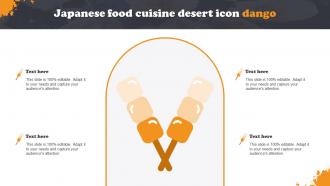 Japanese Food Cuisine Desert Icon Dango