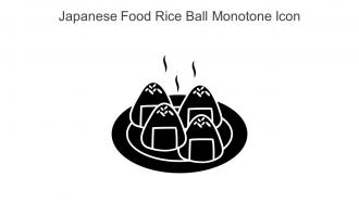 Japanese Food Rice Ball Monotone Icon In Powerpoint Pptx Png And Editable Eps Format