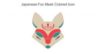 Japanese Fox Mask Colored Icon In Powerpoint Pptx Png And Editable Eps Format