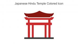 Japanese Hindu Temple Colored Icon In Powerpoint Pptx Png And Editable Eps Format