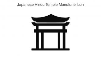 Japanese Hindu Temple Monotone Icon In Powerpoint Pptx Png And Editable Eps Format