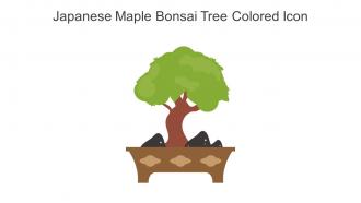 Japanese Maple Bonsai Tree Colored Icon In Powerpoint Pptx Png And Editable Eps Format