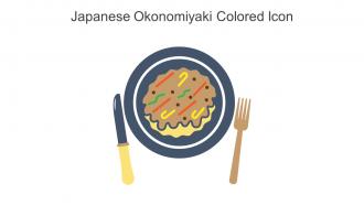 Japanese Okonomiyaki Colored Icon In Powerpoint Pptx Png And Editable Eps Format