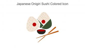 Japanese Onigiri Sushi Colored Icon In Powerpoint Pptx Png And Editable Eps Format