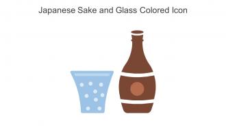 Japanese Sake And Glass Colored Icon In Powerpoint Pptx Png And Editable Eps Format