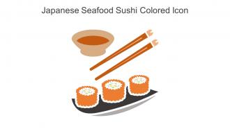 Japanese Seafood Sushi Colored Icon In Powerpoint Pptx Png And Editable Eps Format