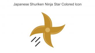 Japanese Shuriken Ninja Star Colored Icon In Powerpoint Pptx Png And Editable Eps Format