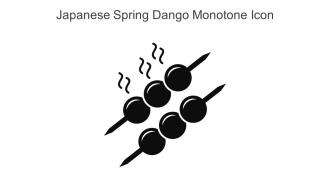 Japanese Spring Dango Monotone Icon In Powerpoint Pptx Png And Editable Eps Format