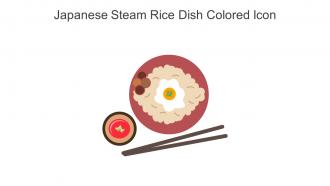 Japanese Steam Rice Dish Colored Icon In Powerpoint Pptx Png And Editable Eps Format